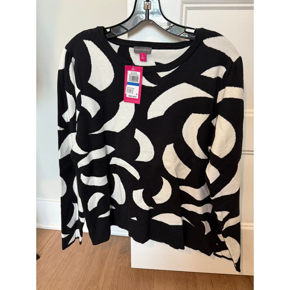 Vince Camuto Rich Black Sweater- size XL